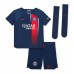 Paris Saint-Germain Manuel Ugarte #4 Domáci Detský futbalový dres 2023-24 Krátky Rukáv (+ trenírky)